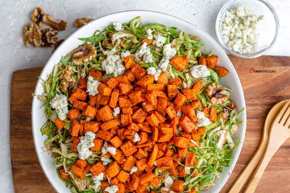Brussels Sprouts Sweet Potato Salad