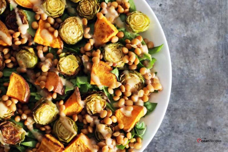 Brussels Sprouts Sweet Potato Salad