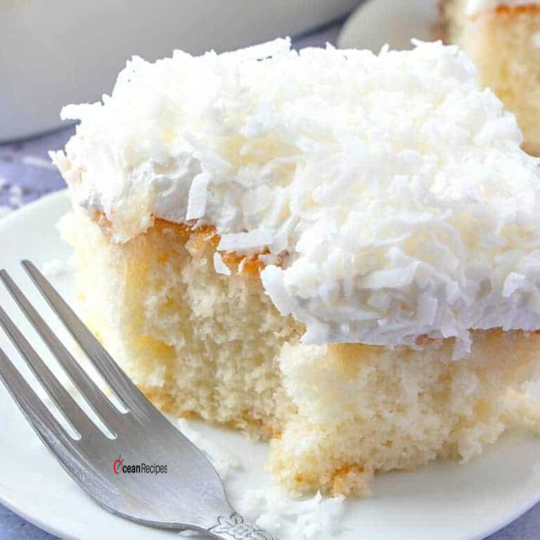 Most Popular Coconut Poke Cake Recipe – Ocean Recipe