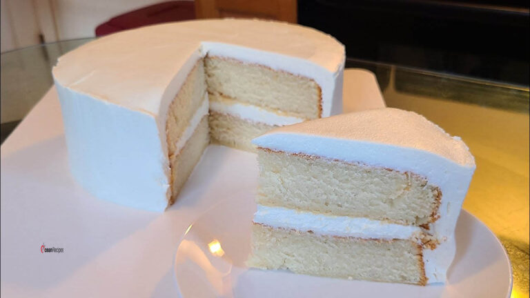 White Almond Sour Wedding Cake || Ocean Recipes