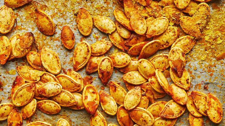 Roasted Pumpkin Seeds || Recipe by OceanRecipes