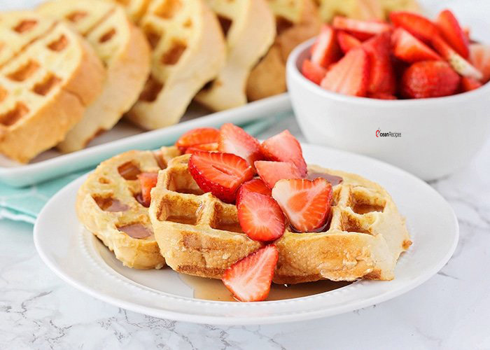 Easy Homemade French Toast Waffles || OceanRecipes