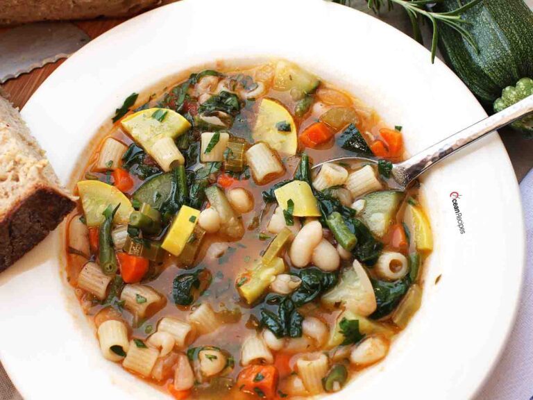 Classic Minestrone Soup Recipe || OceanRecipes