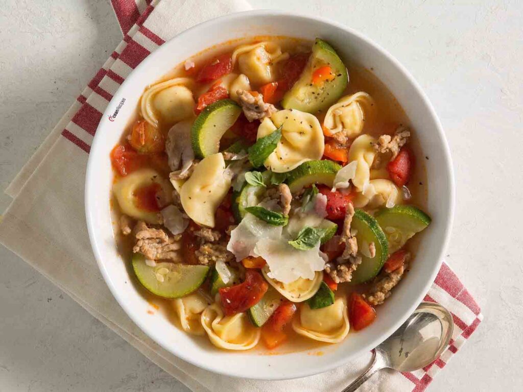Best and delicious Italian Sausage Soup with Tortellini