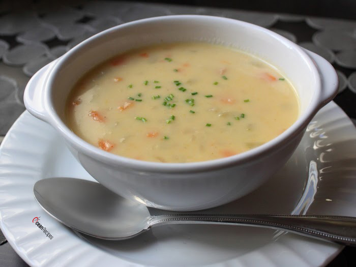 Delicious and cheesy Ham and Potato Sou