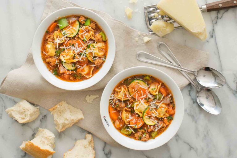 Delicious Italian Sausage Soup with Tortellini | OceanRecipes