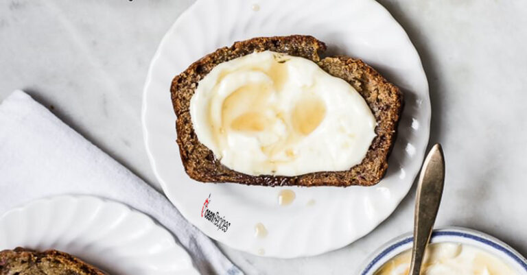 Banana Banana Bread with Maple Mascarpone || CceanRecipes