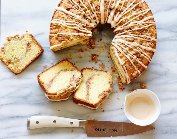 Classic Sour Cream Coffee Cake Recipe | OceanRecipes