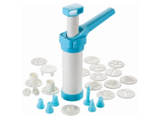 Hutzler Easy Action Cookie Press and Food Decorator Set